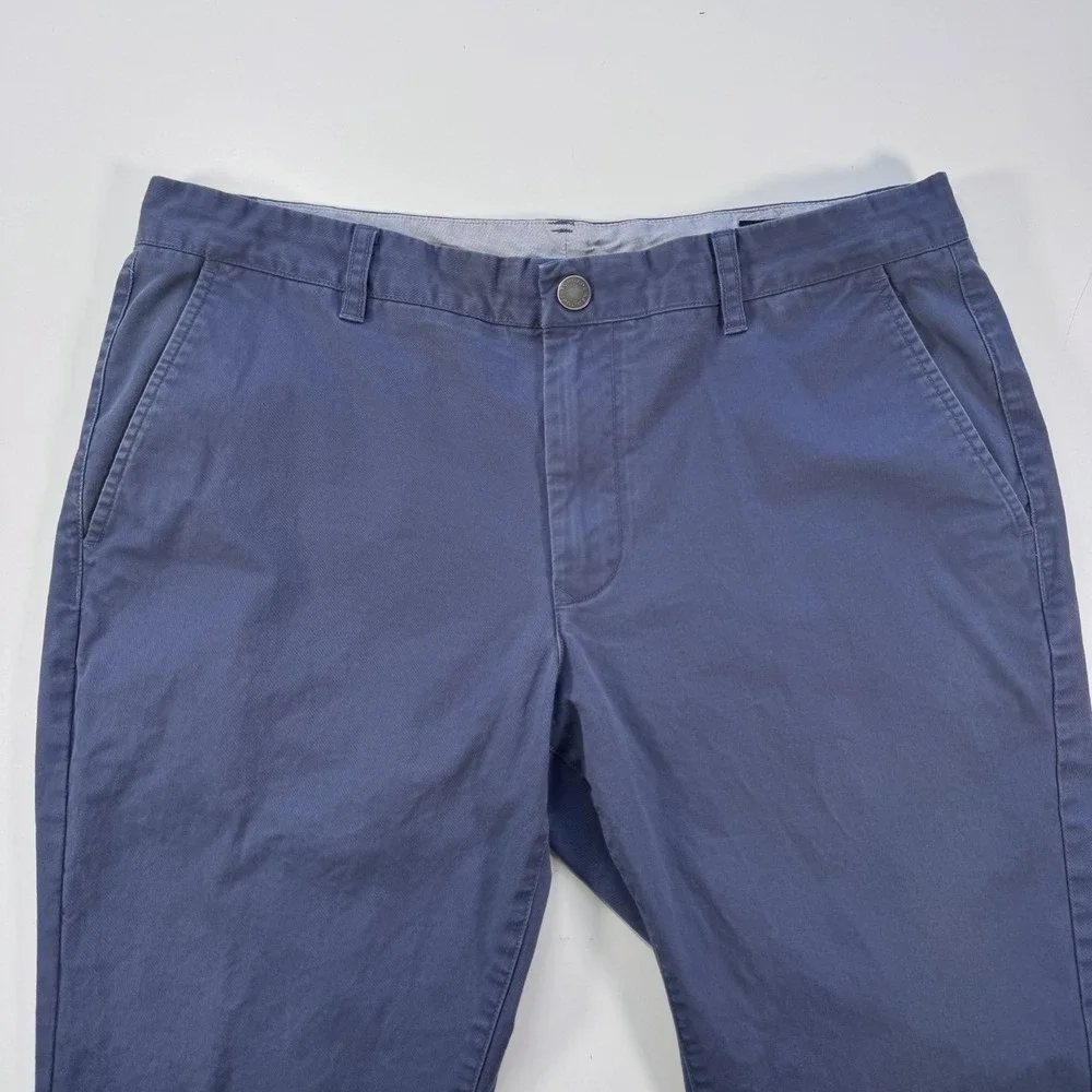 BONOBOS Tailored Chino Pant Mens 36x28 (actual 35x26) Blue